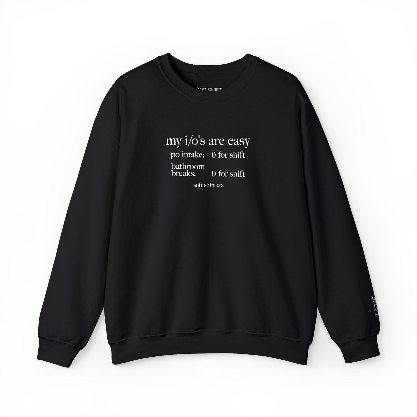 i/o's *embroidered* crewneck - soft shift co.