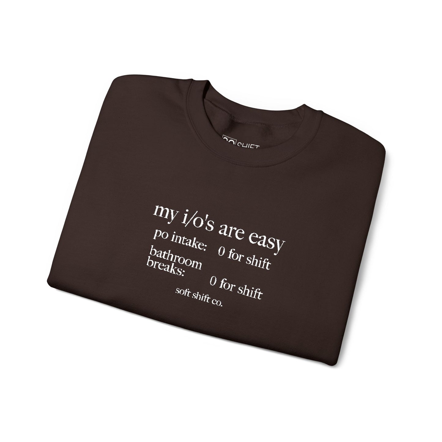 i/o's *embroidered* crewneck - soft shift co.