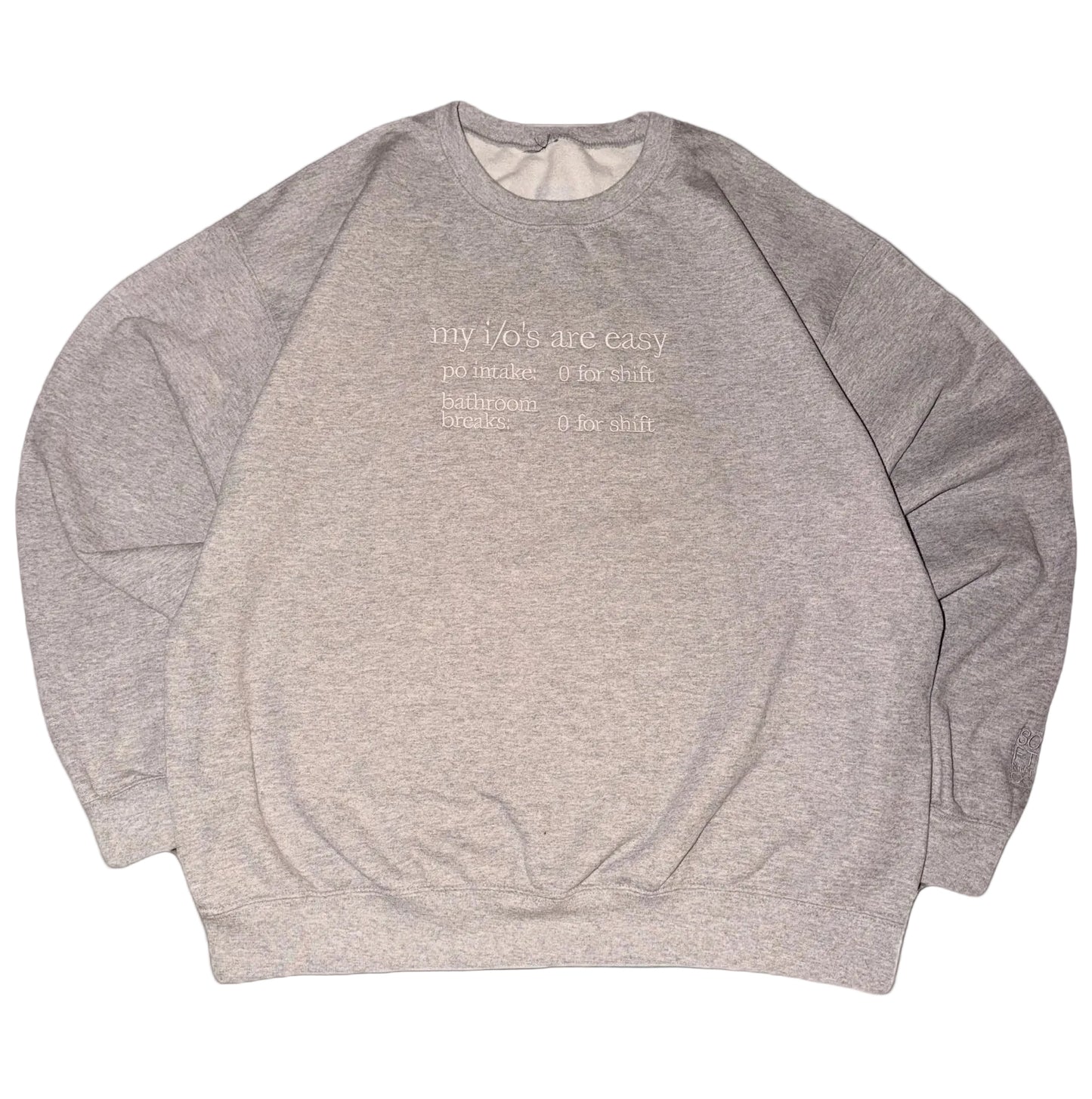 i/o's *embroidered* crewneck - soft shift co.