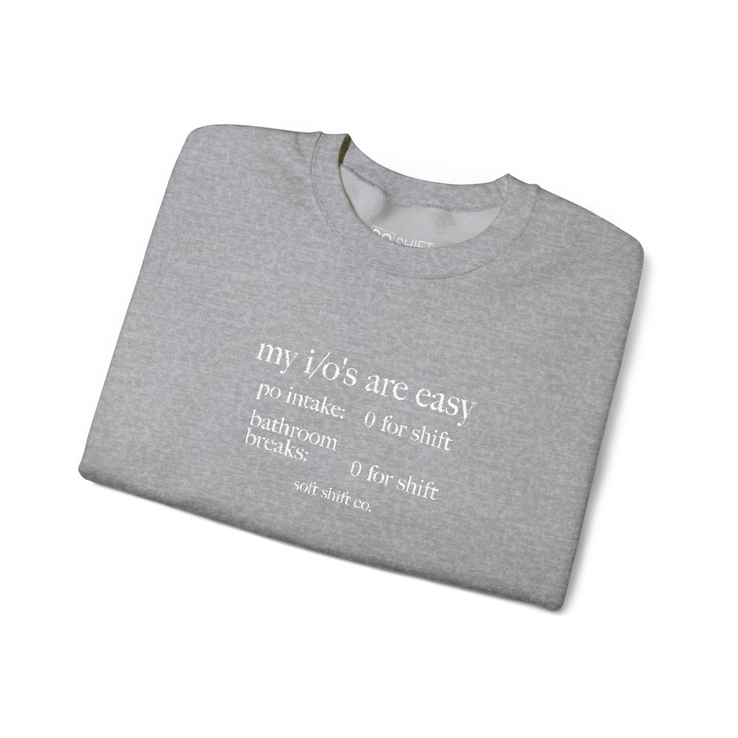 i/o's *embroidered* crewneck - soft shift co.