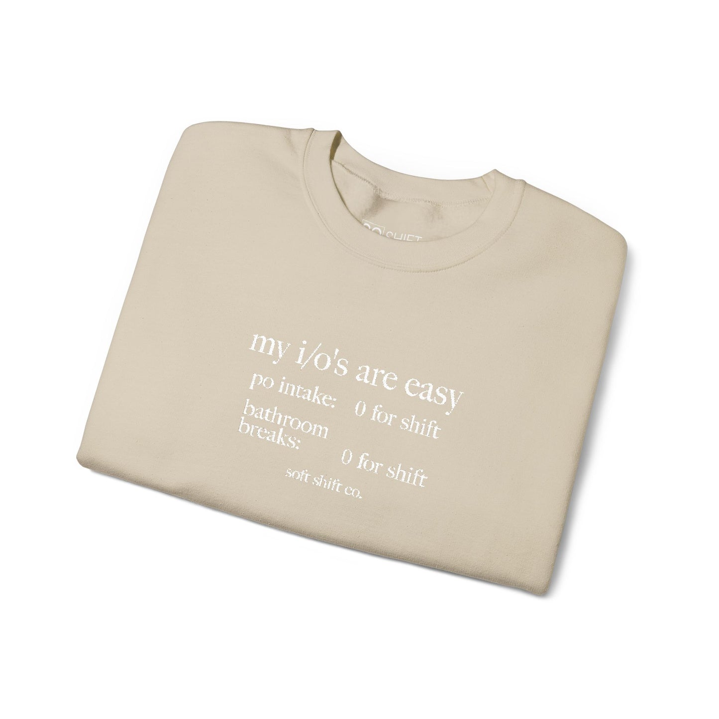 i/o's *embroidered* crewneck - soft shift co.