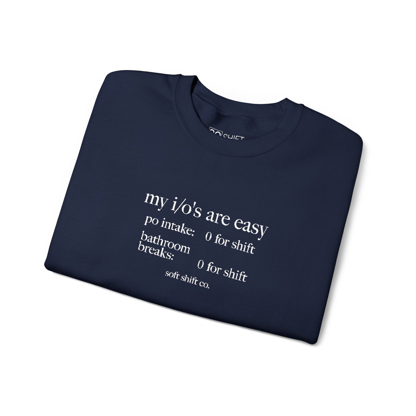 i/o's *embroidered* crewneck - soft shift co.